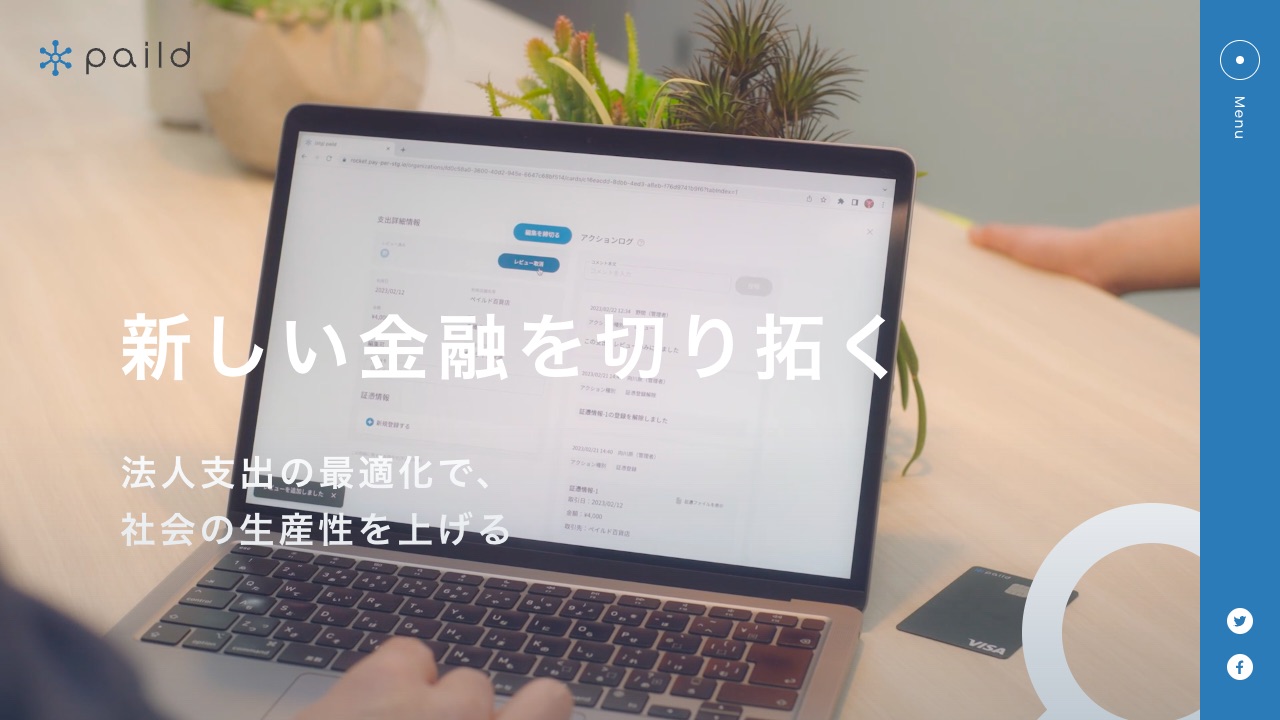 paild(ペイルド)の公式サイトのファーストビュー