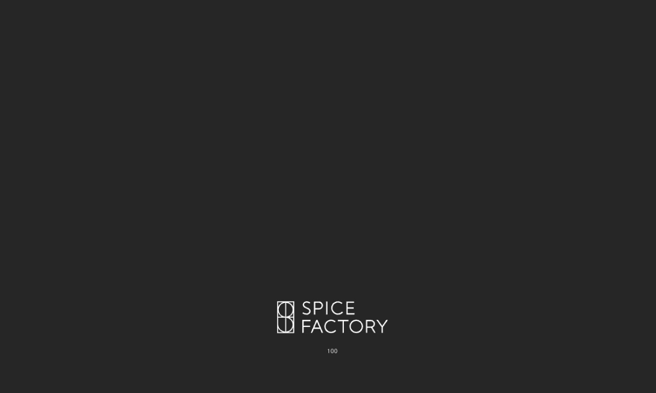 スパイスファクトリーの公式サイトのファーストビュー